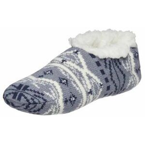 NWT Womens Northeast Outfitters Cozy Cabin Ski Nordic Slippers Denim Size 5-10